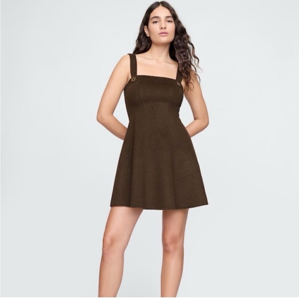 cult gaia Brown Strap A-Line Mini Dress